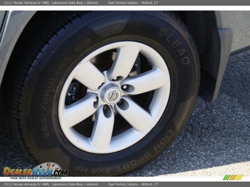 2012 Nissan Armada SV 4WD Lakeshore Slate Blue / Almond Photo #19