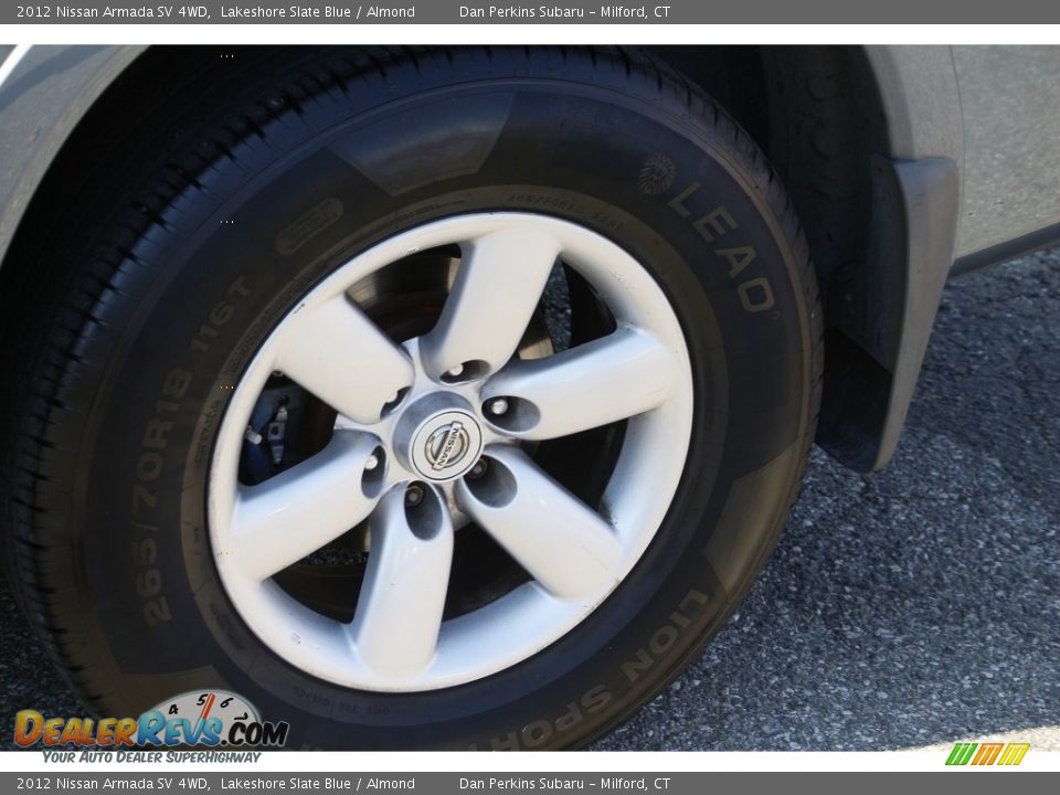 2012 Nissan Armada SV 4WD Lakeshore Slate Blue / Almond Photo #20