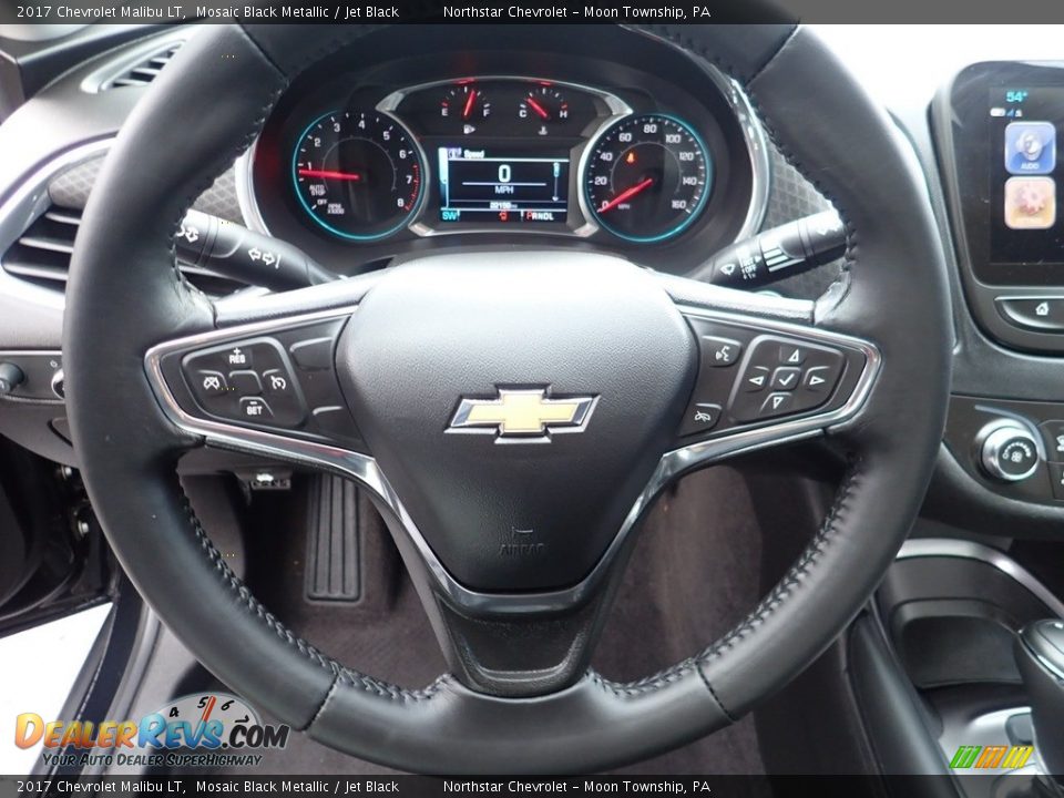 2017 Chevrolet Malibu LT Mosaic Black Metallic / Jet Black Photo #26