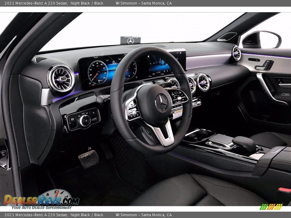 Black Interior - 2021 Mercedes-Benz A 220 Sedan Photo #4