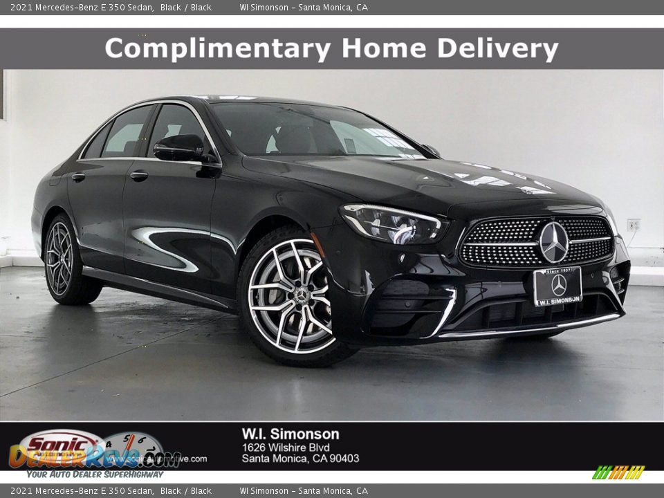 2021 Mercedes-Benz E 350 Sedan Black / Black Photo #1