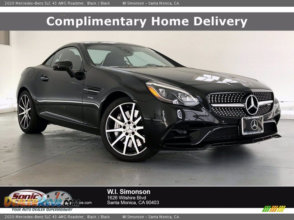 2020 Mercedes-Benz SLC 43 AMG Roadster Black / Black Photo #1