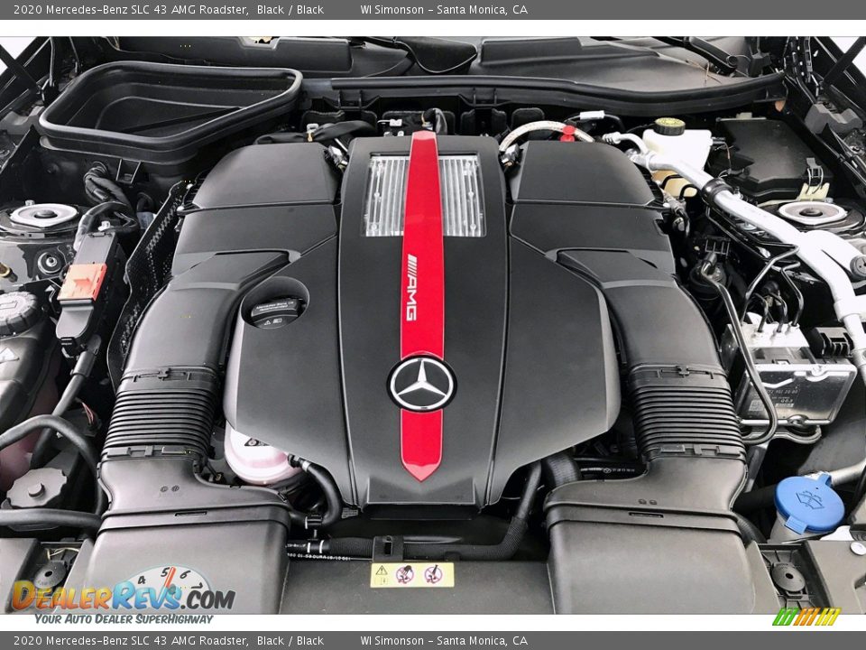 2020 Mercedes-Benz SLC 43 AMG Roadster Black / Black Photo #8