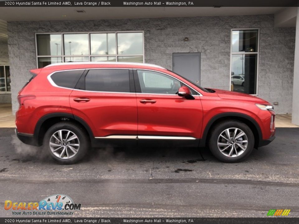 2020 Hyundai Santa Fe Limited AWD Lava Orange / Black Photo #3