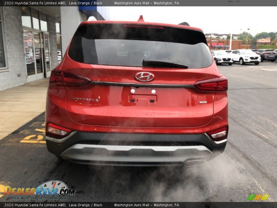 2020 Hyundai Santa Fe Limited AWD Lava Orange / Black Photo #4