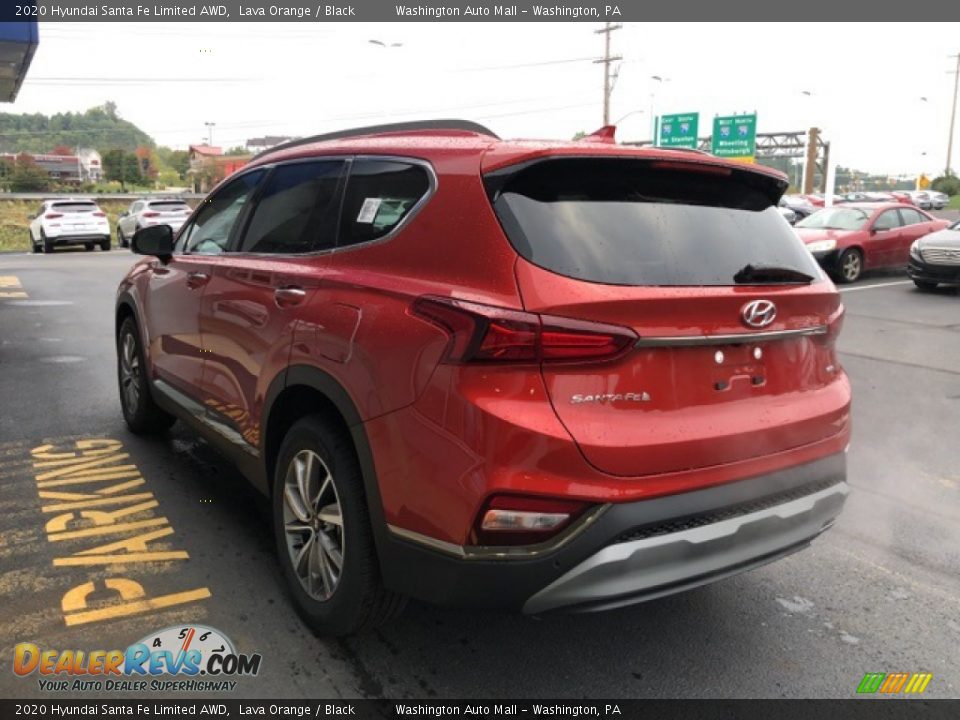 2020 Hyundai Santa Fe Limited AWD Lava Orange / Black Photo #5