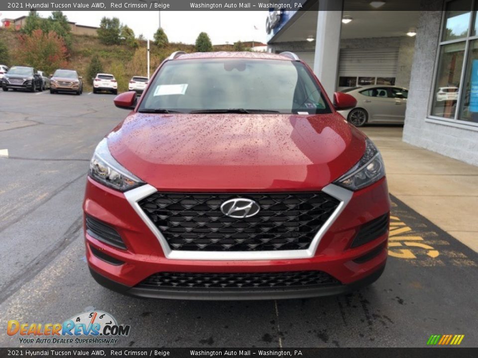 2021 Hyundai Tucson Value AWD Red Crimson / Beige Photo #2