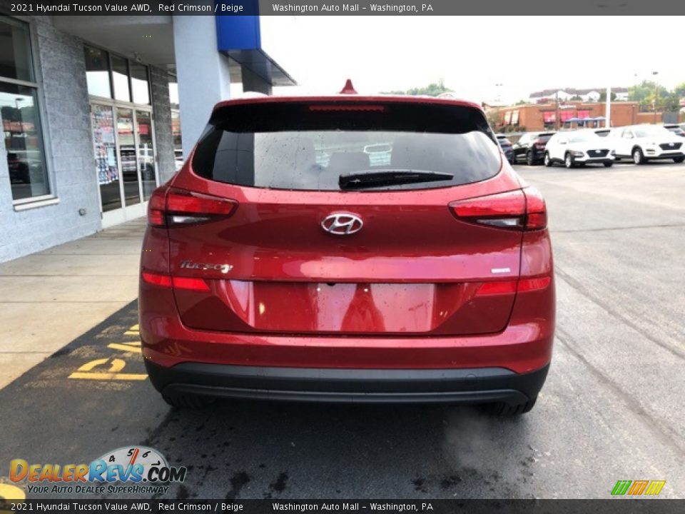 2021 Hyundai Tucson Value AWD Red Crimson / Beige Photo #4