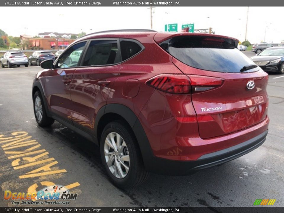 2021 Hyundai Tucson Value AWD Red Crimson / Beige Photo #5