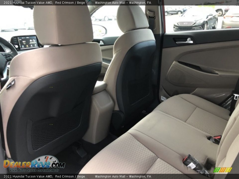 2021 Hyundai Tucson Value AWD Red Crimson / Beige Photo #7