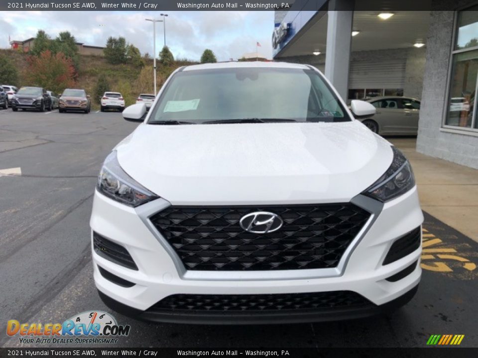 2021 Hyundai Tucson SE AWD Winter White / Gray Photo #2