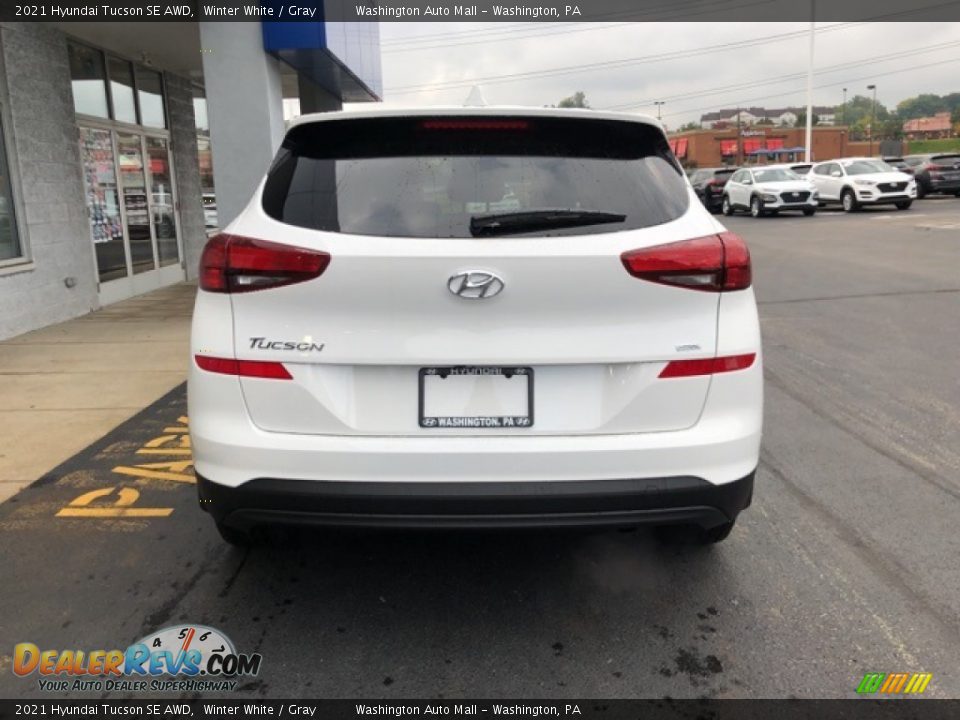 2021 Hyundai Tucson SE AWD Winter White / Gray Photo #4