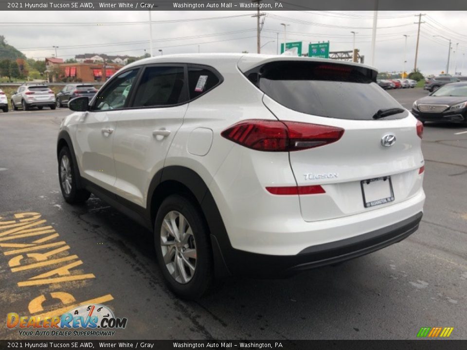 2021 Hyundai Tucson SE AWD Winter White / Gray Photo #5