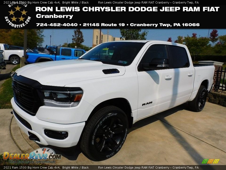 2021 Ram 1500 Big Horn Crew Cab 4x4 Bright White / Black Photo #1