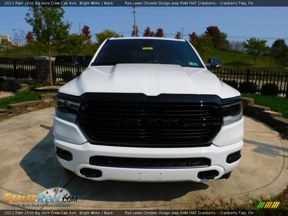 2021 Ram 1500 Big Horn Crew Cab 4x4 Bright White / Black Photo #2