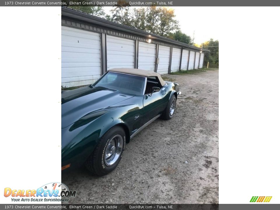 1973 Chevrolet Corvette Convertible Elkhart Green / Dark Saddle Photo #3
