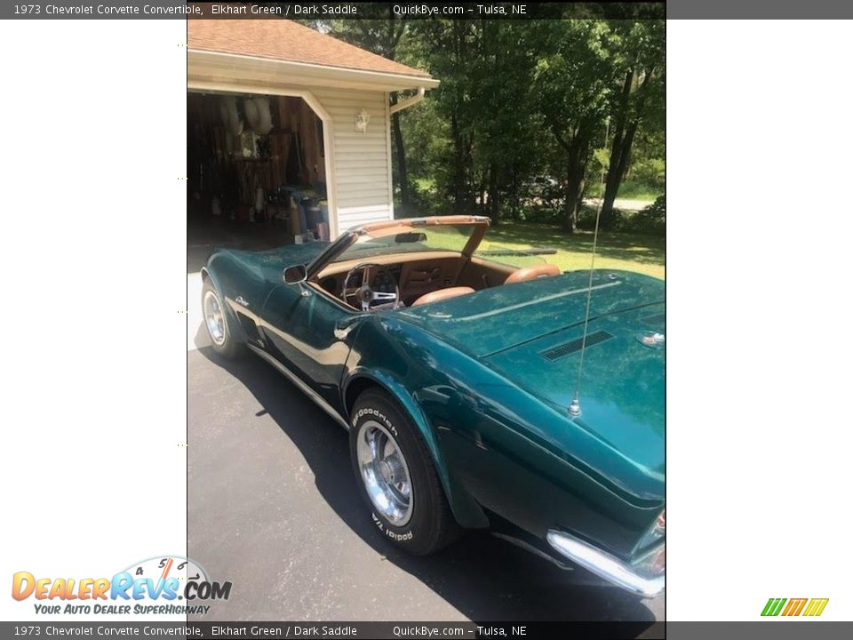 1973 Chevrolet Corvette Convertible Elkhart Green / Dark Saddle Photo #5