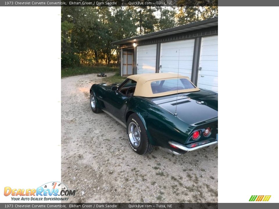 1973 Chevrolet Corvette Convertible Elkhart Green / Dark Saddle Photo #6
