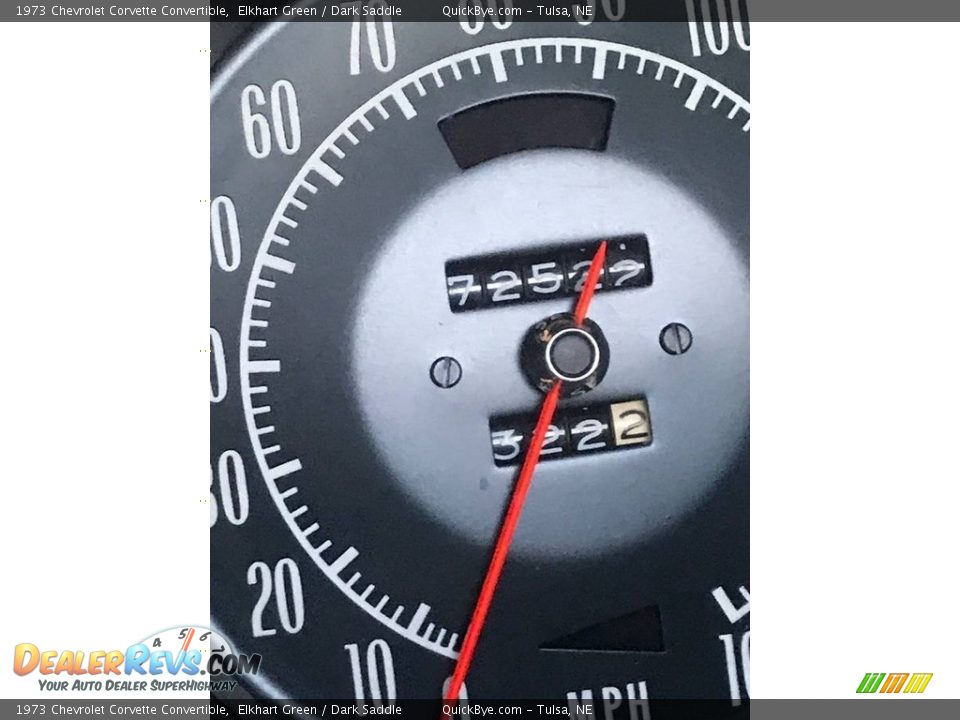 1973 Chevrolet Corvette Convertible Elkhart Green / Dark Saddle Photo #11