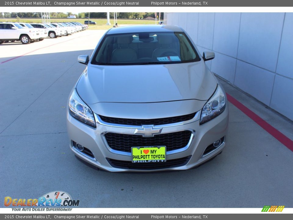 2015 Chevrolet Malibu LT Champagne Silver Metallic / Cocoa/Light Neutral Photo #3