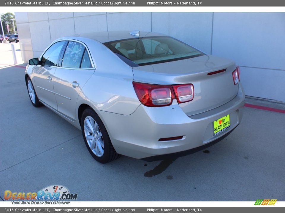 2015 Chevrolet Malibu LT Champagne Silver Metallic / Cocoa/Light Neutral Photo #6