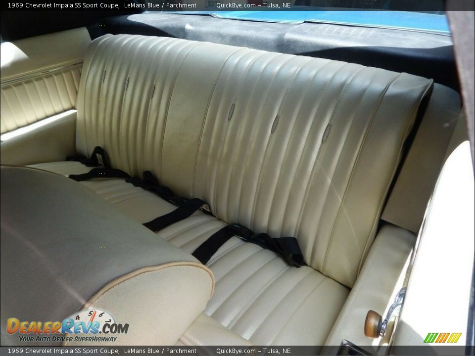 Rear Seat of 1969 Chevrolet Impala SS Sport Coupe Photo #13