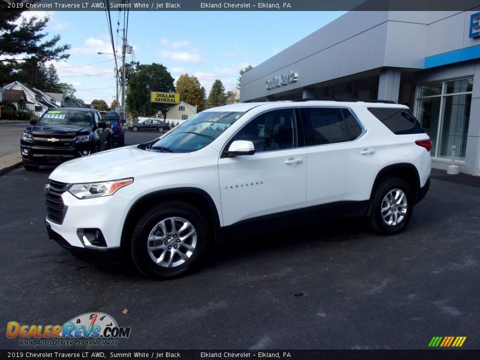 2019 Chevrolet Traverse LT AWD Summit White / Jet Black Photo #4