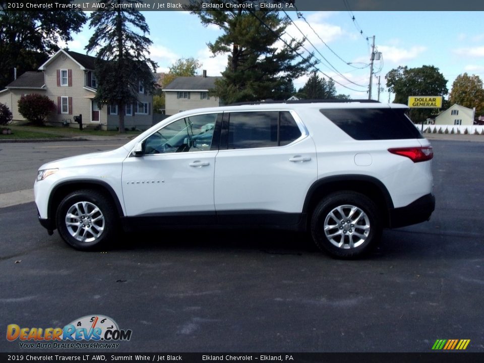 2019 Chevrolet Traverse LT AWD Summit White / Jet Black Photo #6