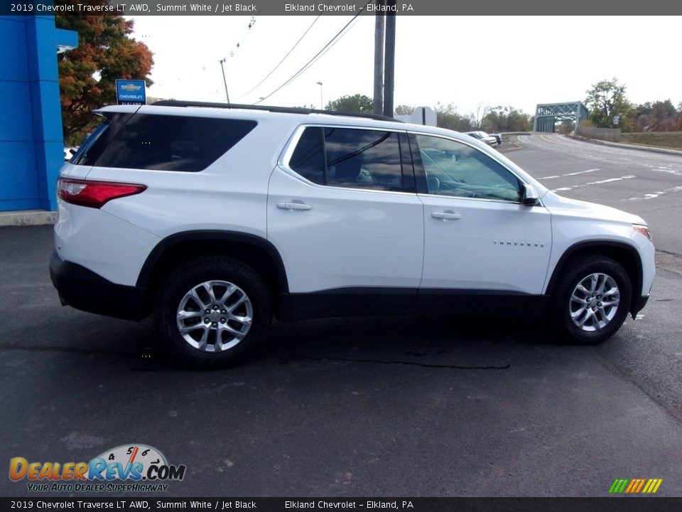 2019 Chevrolet Traverse LT AWD Summit White / Jet Black Photo #12