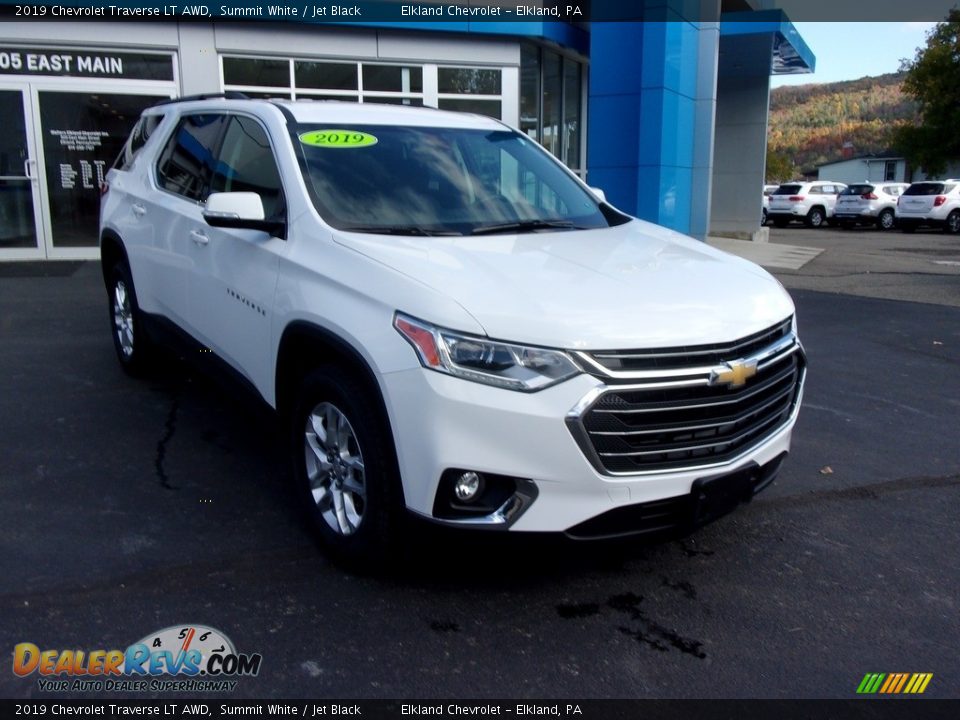 2019 Chevrolet Traverse LT AWD Summit White / Jet Black Photo #15