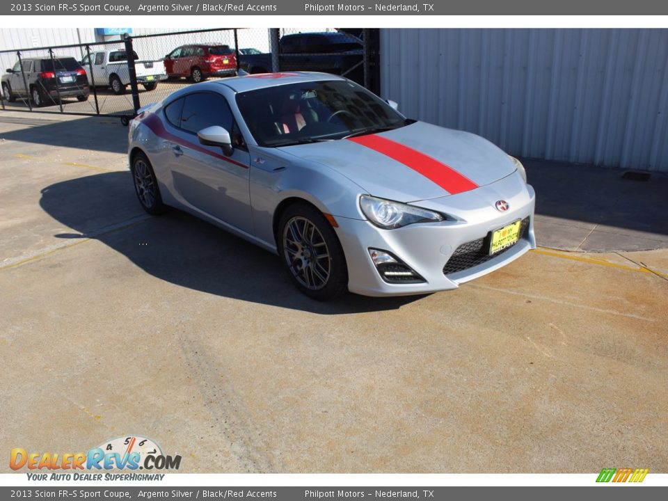 2013 Scion FR-S Sport Coupe Argento Silver / Black/Red Accents Photo #2