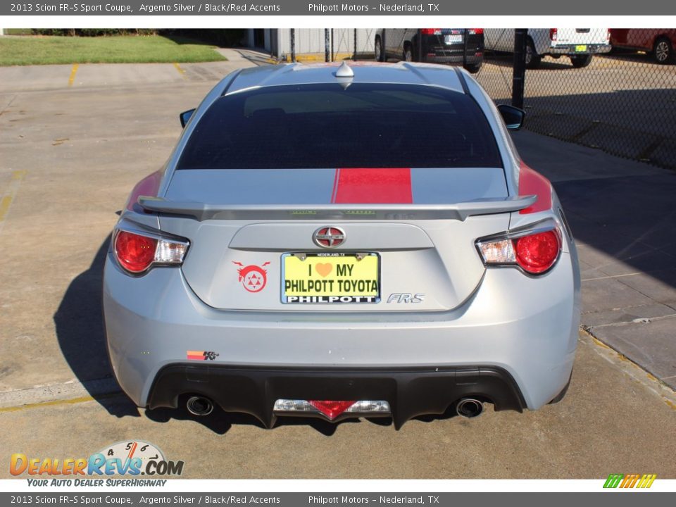 2013 Scion FR-S Sport Coupe Argento Silver / Black/Red Accents Photo #9