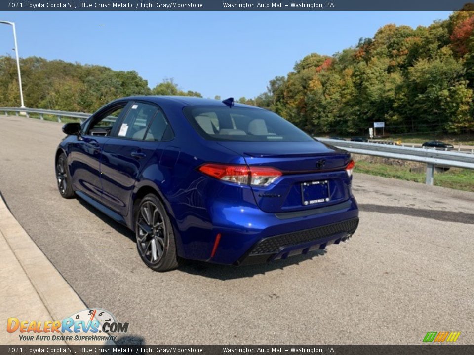 2021 Toyota Corolla SE Blue Crush Metallic / Light Gray/Moonstone Photo #2