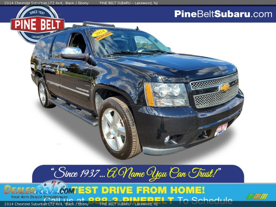 2014 Chevrolet Suburban LTZ 4x4 Black / Ebony Photo #1