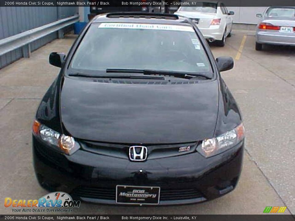 2006 Honda Civic Si Coupe Nighthawk Black Pearl / Black Photo #3