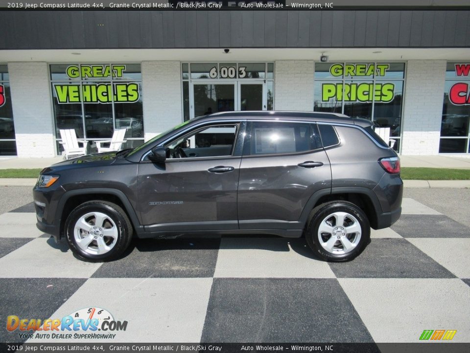 2019 Jeep Compass Latitude 4x4 Granite Crystal Metallic / Black/Ski Gray Photo #1