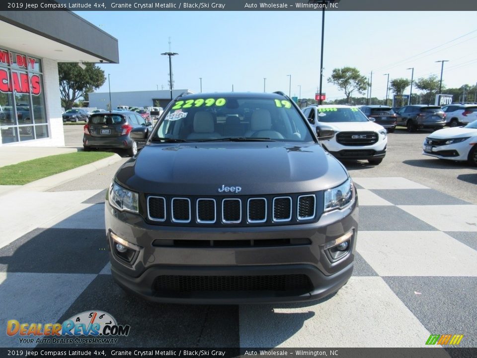2019 Jeep Compass Latitude 4x4 Granite Crystal Metallic / Black/Ski Gray Photo #2