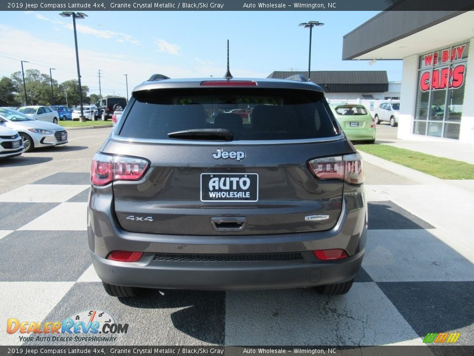 2019 Jeep Compass Latitude 4x4 Granite Crystal Metallic / Black/Ski Gray Photo #4