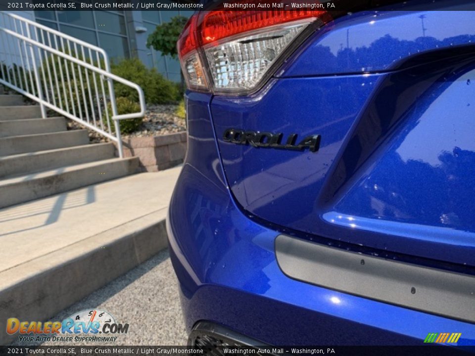 2021 Toyota Corolla SE Blue Crush Metallic / Light Gray/Moonstone Photo #28