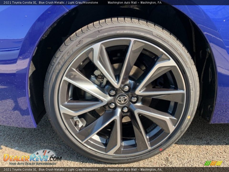 2021 Toyota Corolla SE Blue Crush Metallic / Light Gray/Moonstone Photo #34