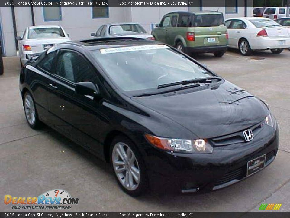 Black 2006 honda civic si coupe #5