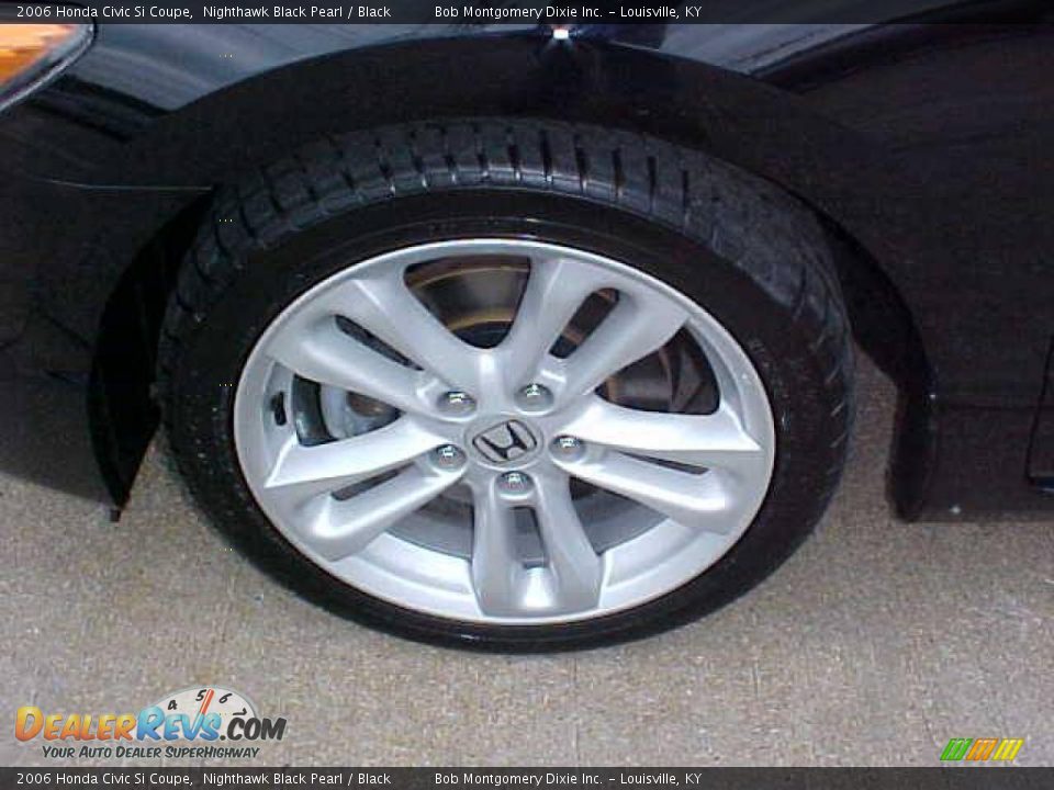 2006 Honda Civic Si Coupe Nighthawk Black Pearl / Black Photo #5