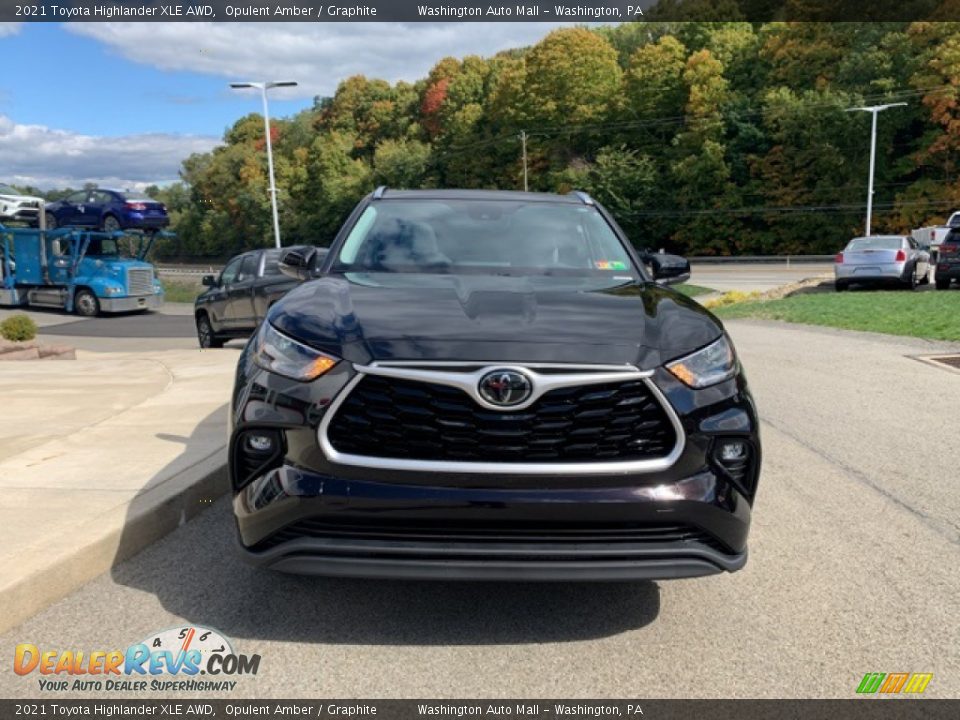 2021 Toyota Highlander XLE AWD Opulent Amber / Graphite Photo #29