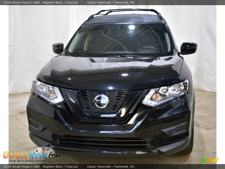 2018 Nissan Rogue S AWD Magnetic Black / Charcoal Photo #4