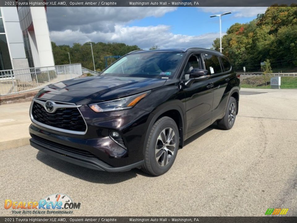 2021 Toyota Highlander XLE AWD Opulent Amber / Graphite Photo #30