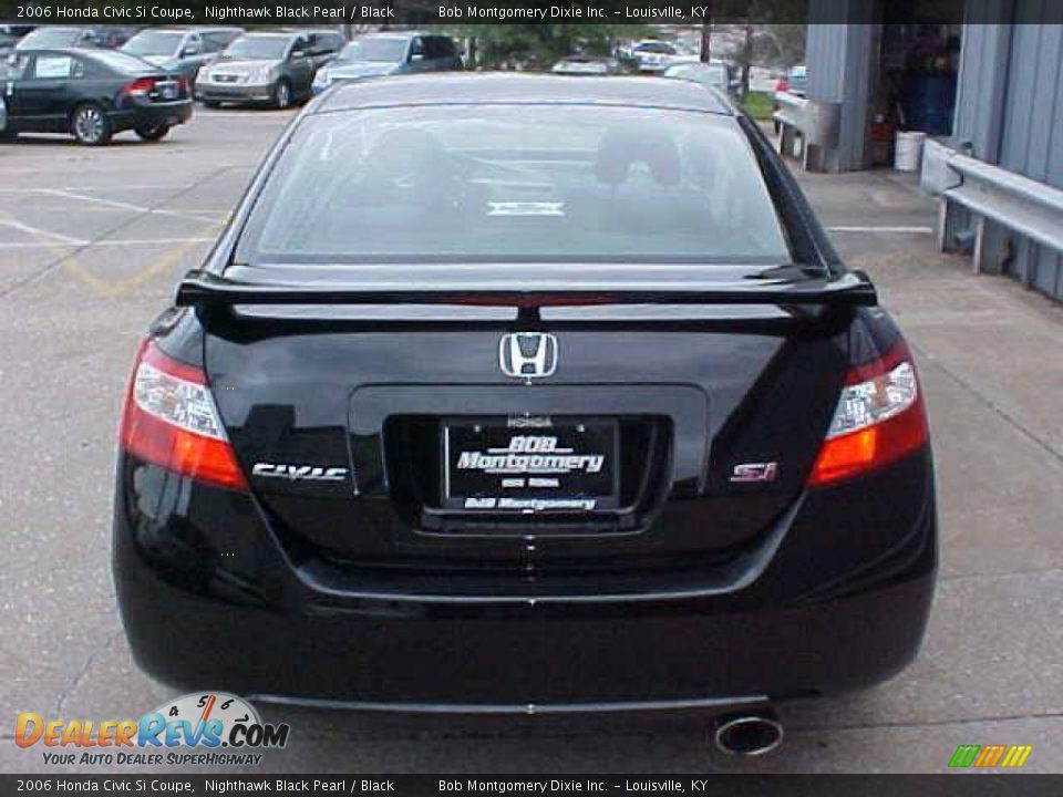 2006 Honda Civic Si Coupe Nighthawk Black Pearl / Black Photo #7