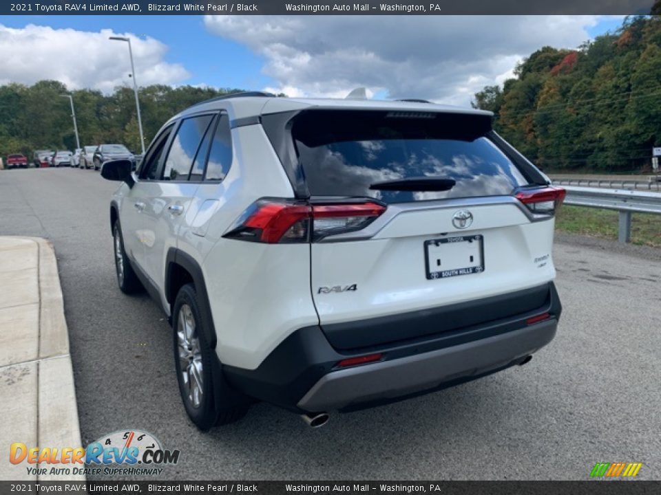2021 Toyota RAV4 Limited AWD Blizzard White Pearl / Black Photo #2