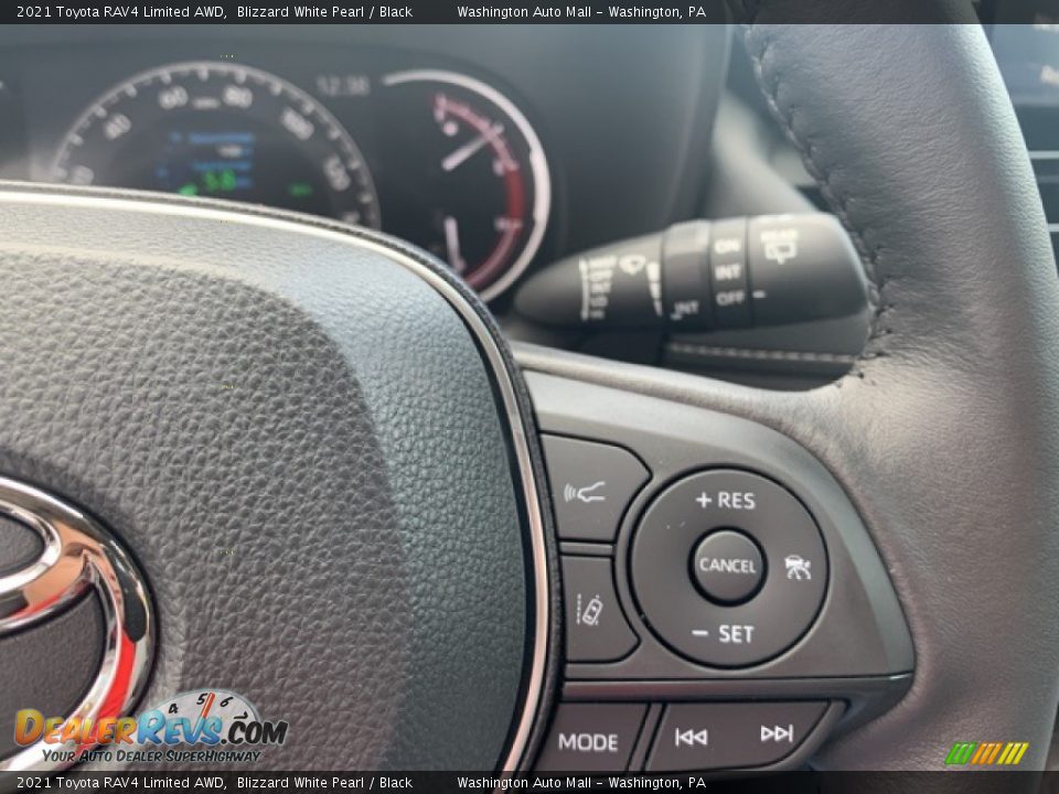 2021 Toyota RAV4 Limited AWD Blizzard White Pearl / Black Photo #9