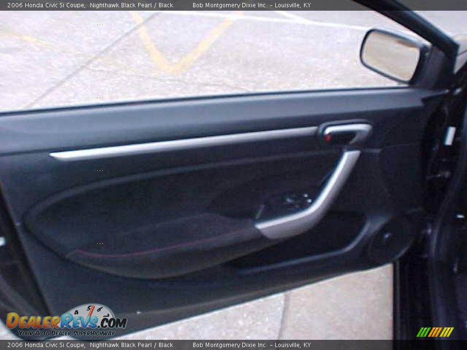 2006 Honda Civic Si Coupe Nighthawk Black Pearl / Black Photo #8