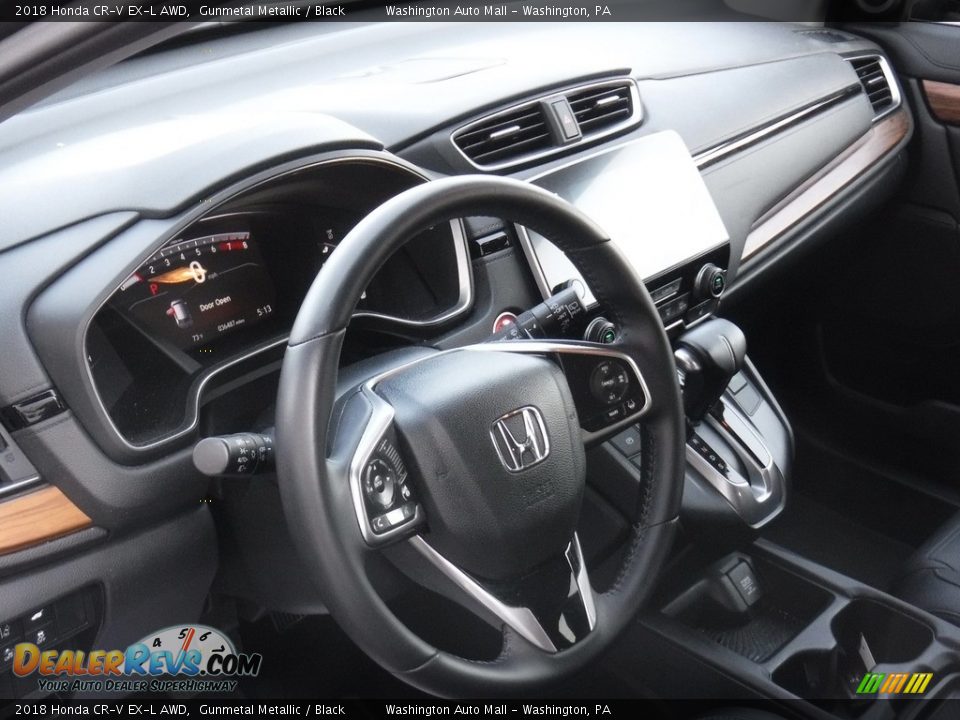 2018 Honda CR-V EX-L AWD Gunmetal Metallic / Black Photo #12